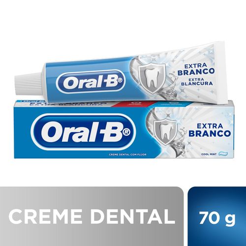 Creme Dental Cool Mint Oral-B Extra Branco Caixa 70g