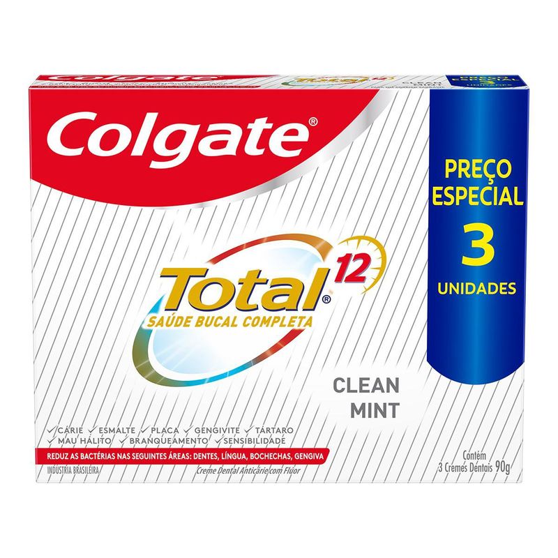 Creme-Dental-Colgate-Total-12-Clean-Mint-3-Unidades-90g-Preco-Especial