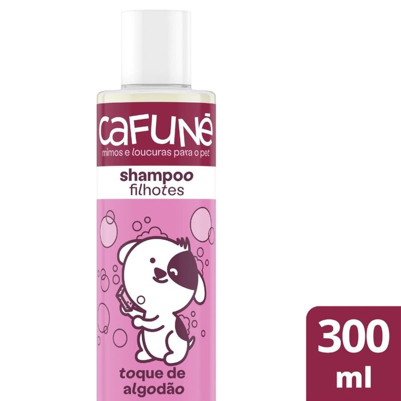 Shampoo-para-Caes-e-Gatos-Cafune-Filhotes-Toque-de-Algodao-300ml