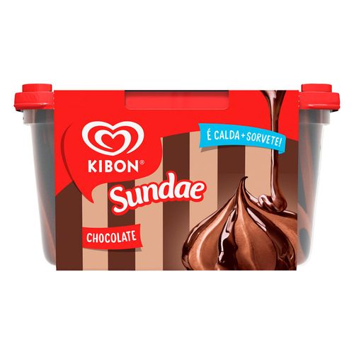 Sorvete Kibon Sundae Chocolate Pote 1,4L