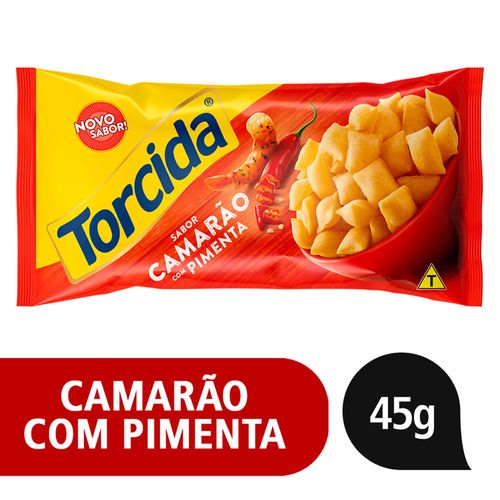 Salgadinho de Trigo Camarão com Pimenta Torcida Pacote 45g