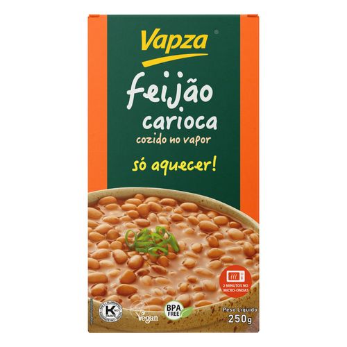 Feijão Carioca Cozido no Vapor Vapza 250g