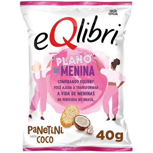 Snack Coco Eqlibri Panetini Pacote 40G