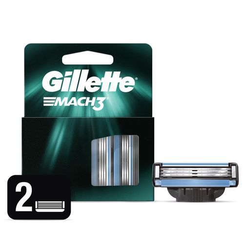 Carga Para Aparelho De Barbear Gillette Mach 3 2 Unidades