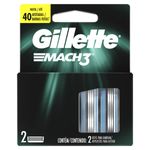 Carga-para-Aparelho-de-Barbear-Gillette-Mach3-2-Unidades