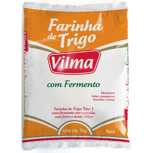 Farinha de Trigo Vilma com Fermento 1 kg