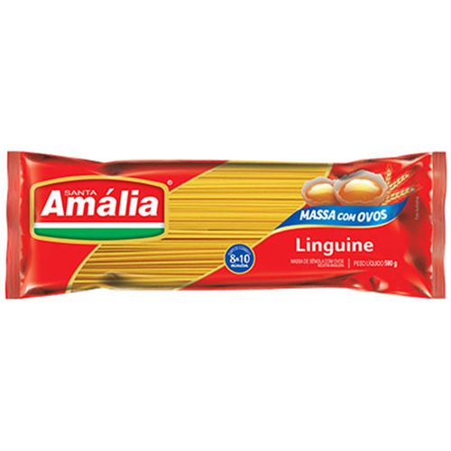 Massa com Ovos Santa Amália Linguine Pacote 500 g