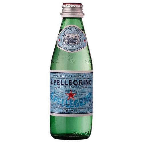 Água Mineral Italiana San Pellegrino com Gás Garrafa 250 ml