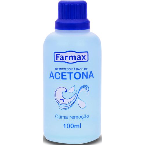 Removedor de Esmalte Farmax com Acetona 100 ml