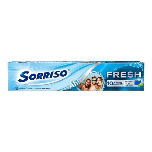 Creme Dental Sorriso Fresh Menta Gel 90g