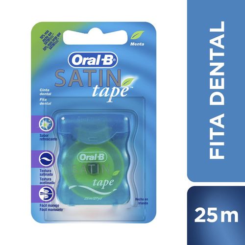 Fita Dental Oral-B Satin Tape 25m Menta 1 Unidade