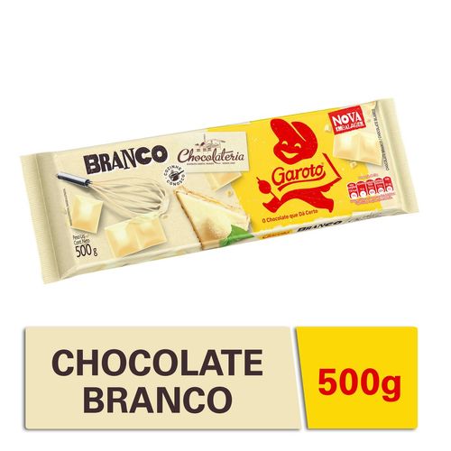 Chocolate para Cobertura GAROTO Branco 500g