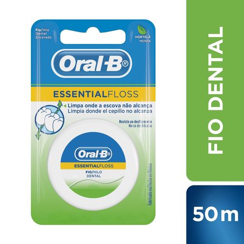 Fio dental Oral-B Essential Floss Hortelã/Menta 50m