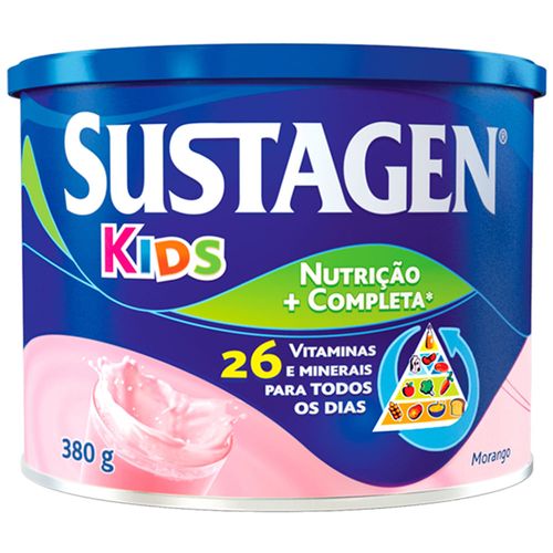 Complemento Alimentar Sustagen Kids Morango Lata 380 g