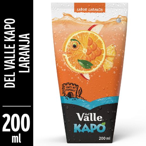 Bebida de Fruta Del Valle Kapo Laranja Tetra Pak 200 ml