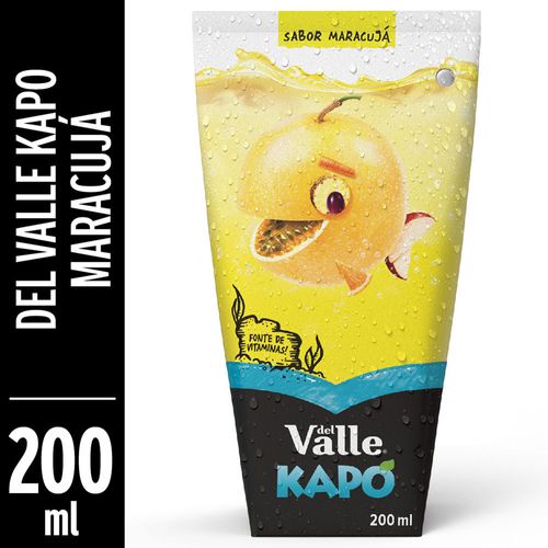 Bebida de Fruta Del Valle Kapo Maracujá Tetra Pak 200ml