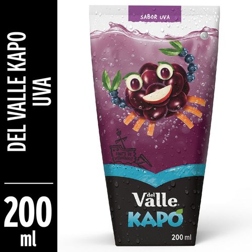 Bebida de Fruta Del Valle Kapo Uva Tetra Pak 200ml