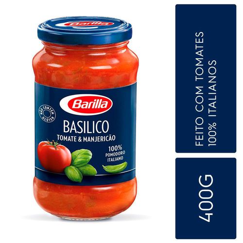 Molho de Tomate Basilico Barilla 400g Manjericão