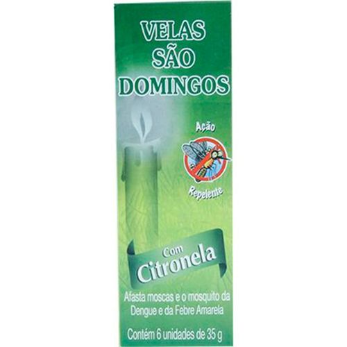Vela S Domingos Citronela 6un-Cx 35g
