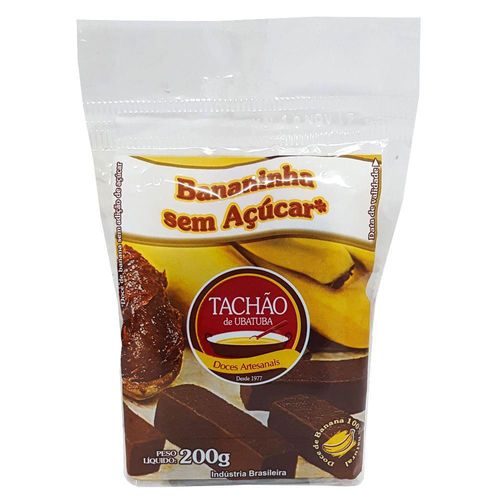 Doce Tachão Bananinha sem Açúcar Pacote 200 g