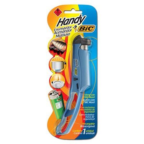 Acendedor para Fogão Bic Handy Recarregável com Isqueiro Maxi