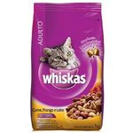 Alimento-para-Gato-Whiskas-Carne-Frango-e-Leite-Pacote-1-kg