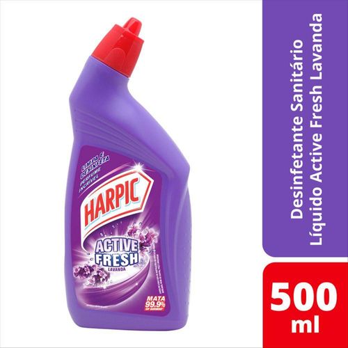 Harpic Desinfetante Sanitário Líquido Active Fresh Lavanda 500ml