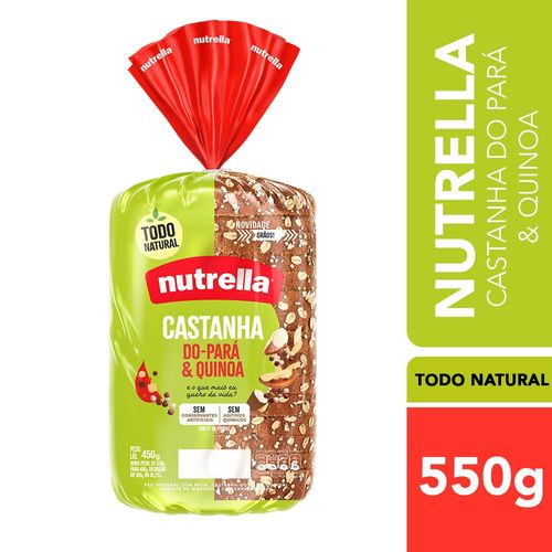 Pão de Forma Nutrella Supreme Castanha do Pará e Quinoa 600 g