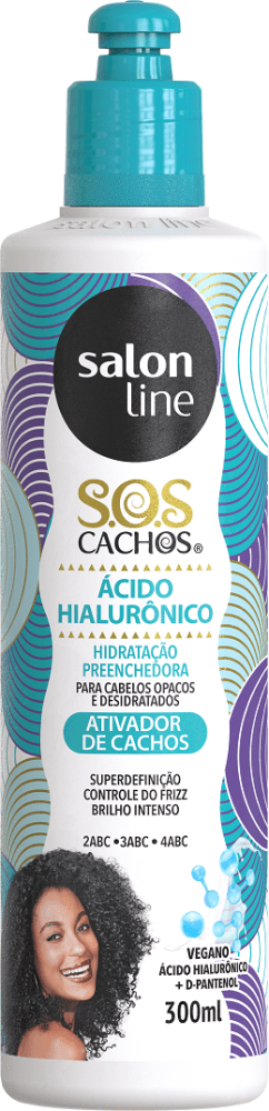 Ativador De Cachos Salon Line S.O.S Cachos Ácido Hialurônico 300ml