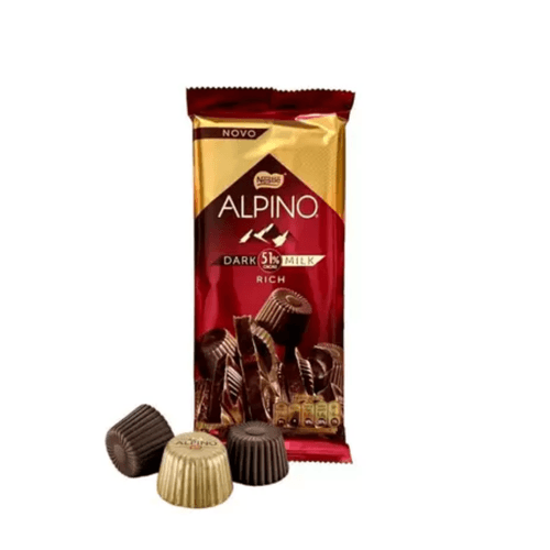 Chocolate Nestlé Alpino Dark Milk 51% Cacau Rich 85g