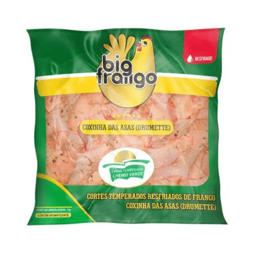 Coxinha da Asa Temperada Resfriada Big Frango 1 kg