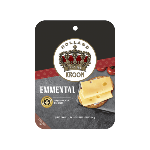 Queijo Emmental Holland Kroon 1kg Fatiado