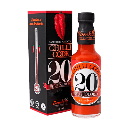 Molho de Pimenta Bhut Jolokia 60ml Bombay