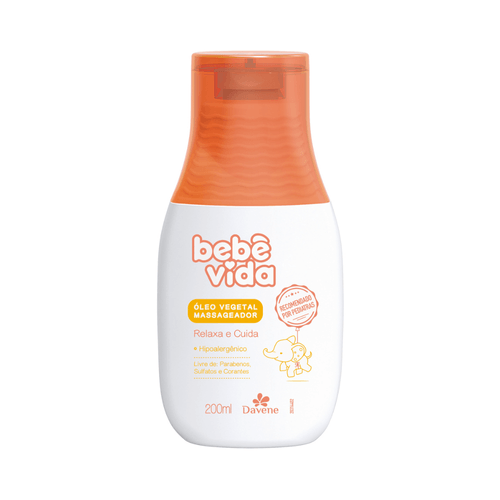 Óleo Vegetal Massageador Infantil Relaxa e Cuida Davene 200ml