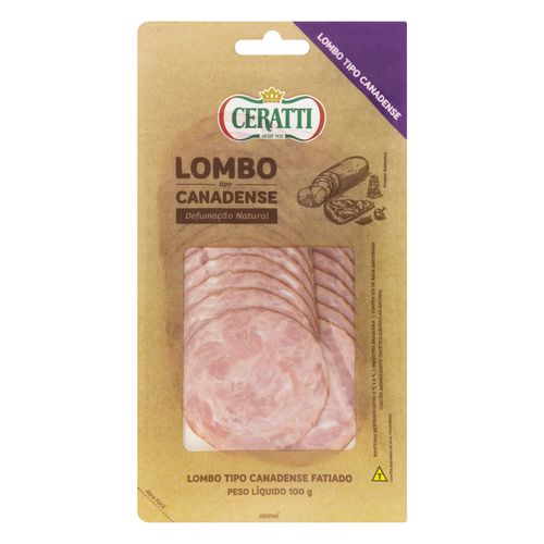 Lombo Canadense Defumado em Fatias Ceratti 100g
