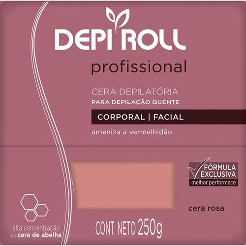 Cera Quente Blocos Rosa 250g Depiroll