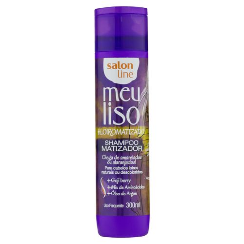 Shampoo Matizador Salon Line Meu Liso Loiro Matizado Frasco 300ml