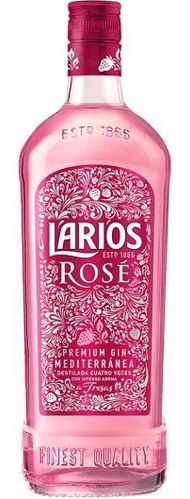 Gin LARIOS Rosé Mediterrâneo garrafa 700ml