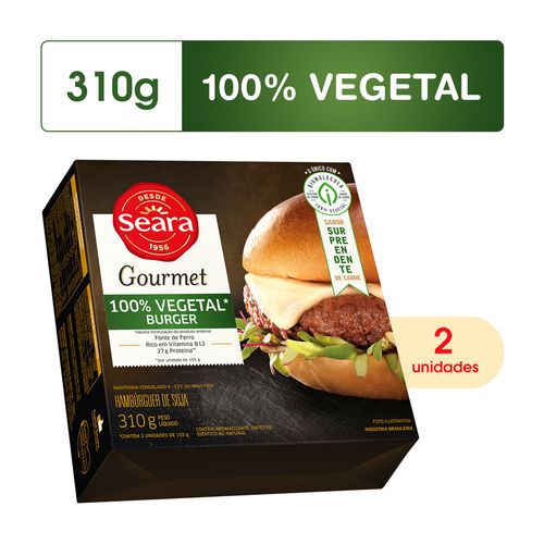Incrível Burger Vegetal Seara Gourmet 310g