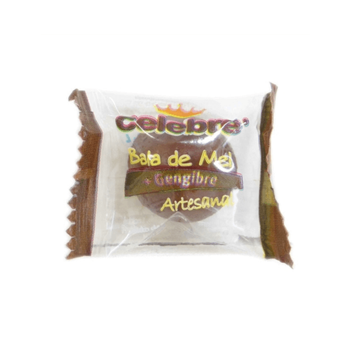 Bala Mel Celebre Artesan Gengibre Pacote 80g