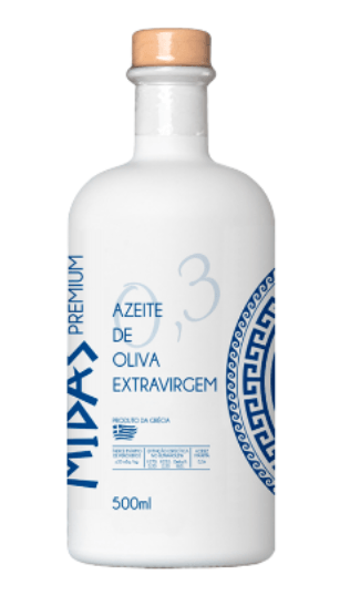 Azeite Oliva Extra Virgem Grego Midas Premium 500Ml