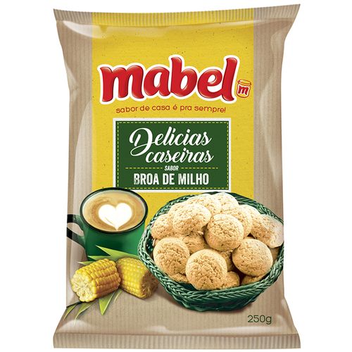 Biscoito Mabel Delicia Caseira Broa de Milho Pacote 250g