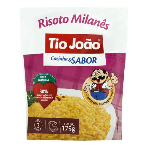 Arroz Tio João Risoto Milanês Cozinha & Sabor 175 g
