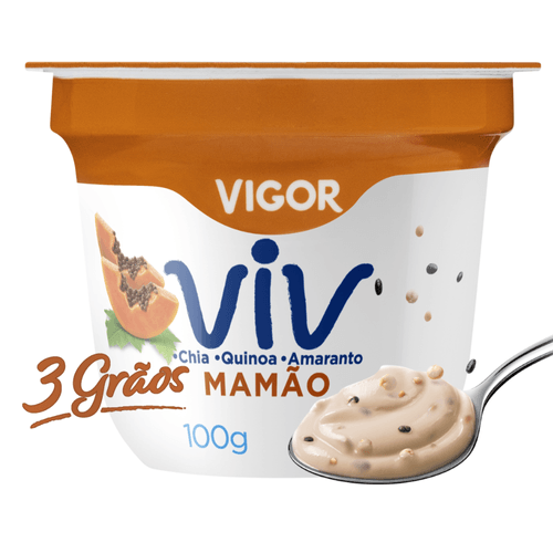 Iogurte VIGOR 3 Grãos Chia,Quinoa e Amaranto 100g