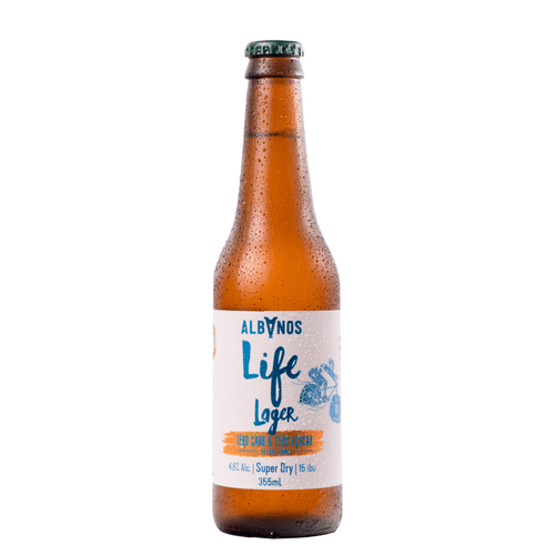 Cerveja Life Lager Super Dry Albanos Long Neck 355ml