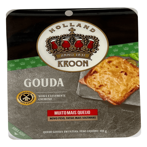 Queijo Gouda Kroon em Fatias 150g