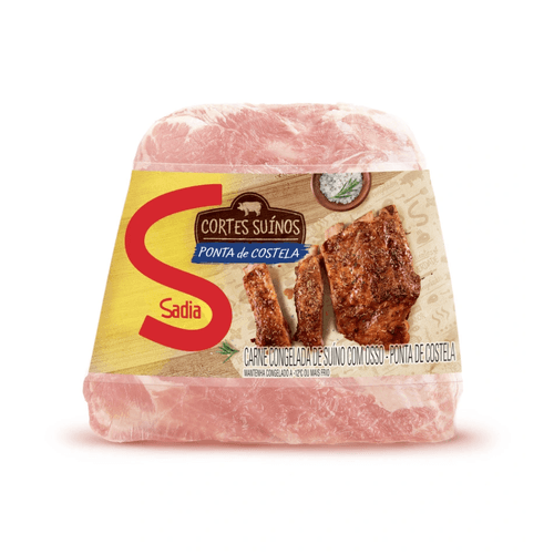 Ponta Costela Suina Sadia Cong 500g