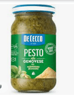 Molho Pesto Alla Genovese com Azeite de Oliva Extra Virgem De Cecco Vidro 190g