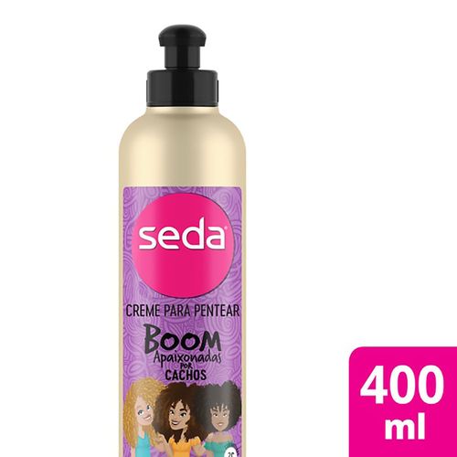 Creme para Pentear D-Panthenol Óleo de Granada Seda Inspirado por Blogueiras Boom Apaixonadas por Cachos Frasco 400ml