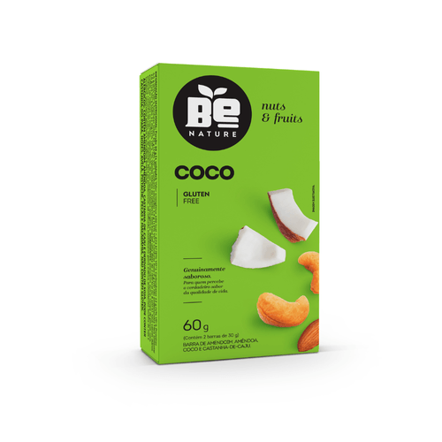 Br Nuts Be Coco Nature Caixa com 2 60G